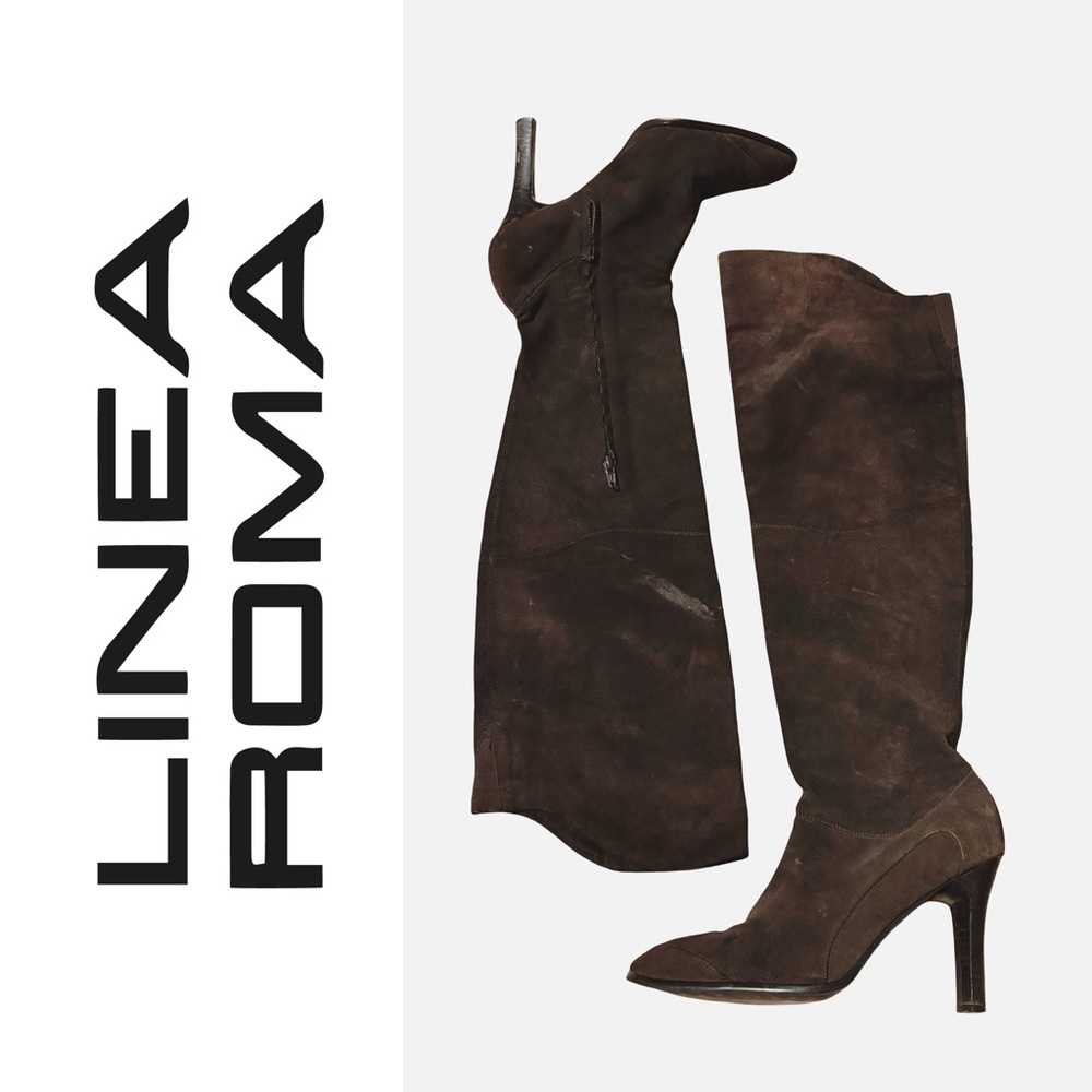Women's Brown Suede Knee-High Boots